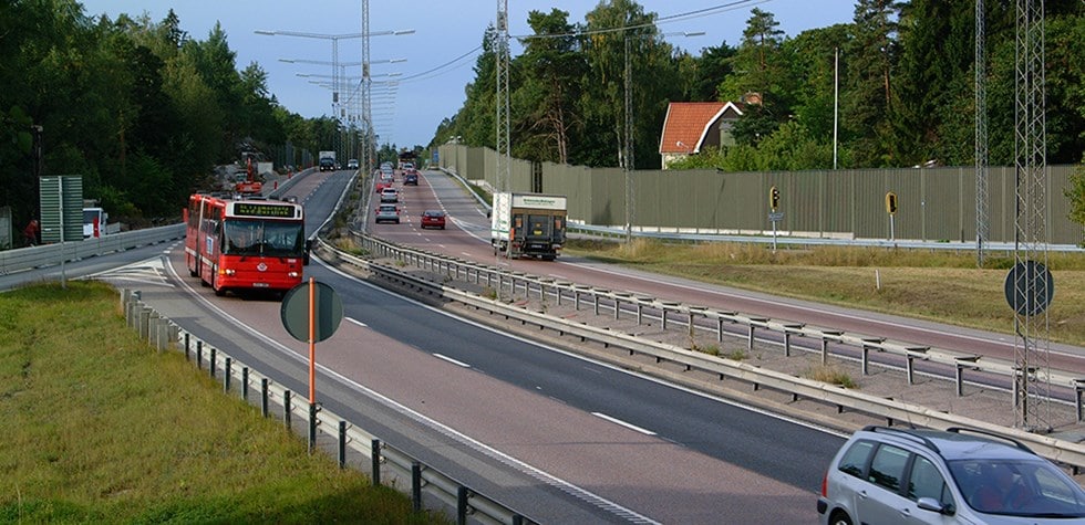 Bullerskärm – trafikverkets projekt i Lahäll