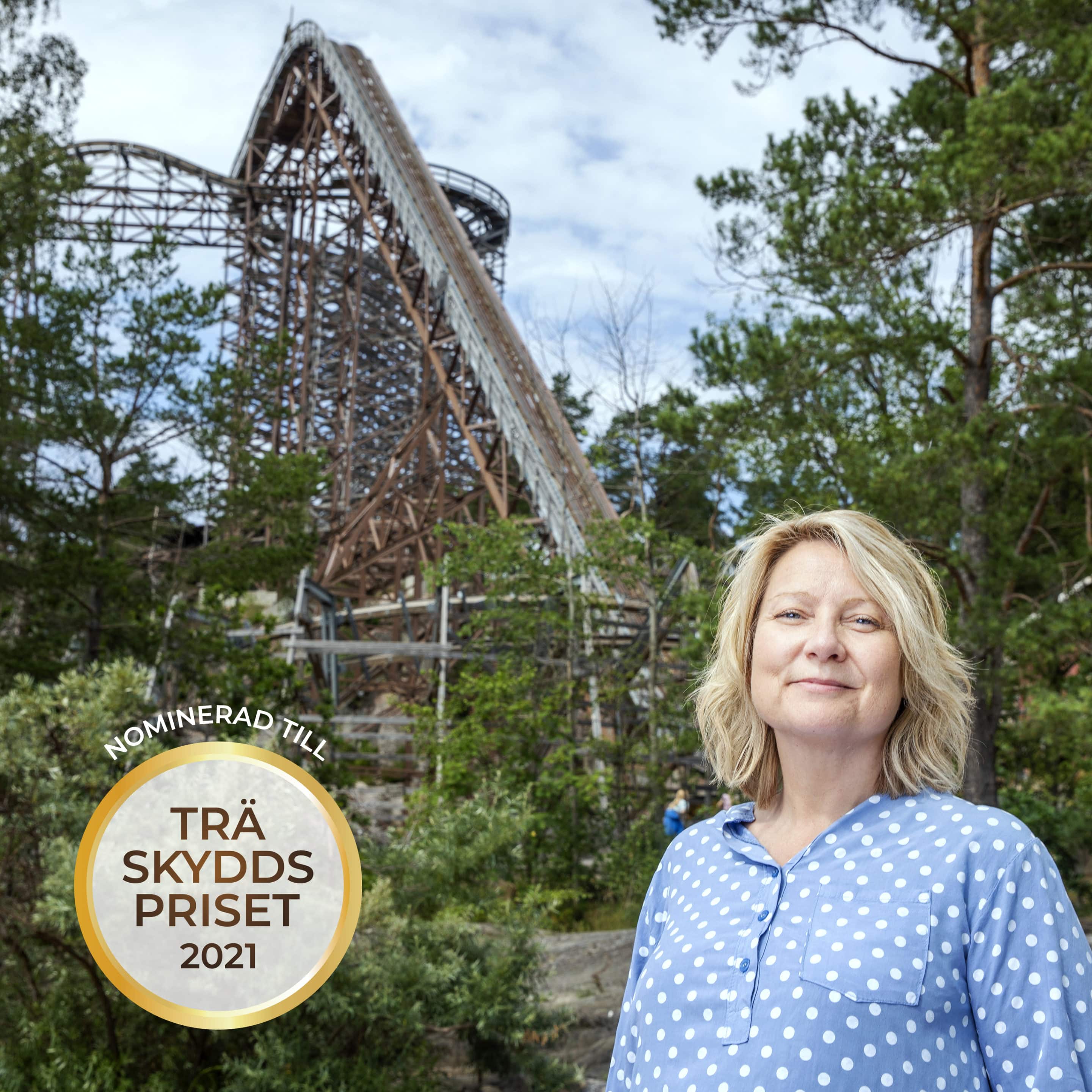 Wildfire på Kolmården nominerat till Träskyddspriset 2021