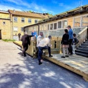 Träbrobyggardagen Diskussion om brobygget